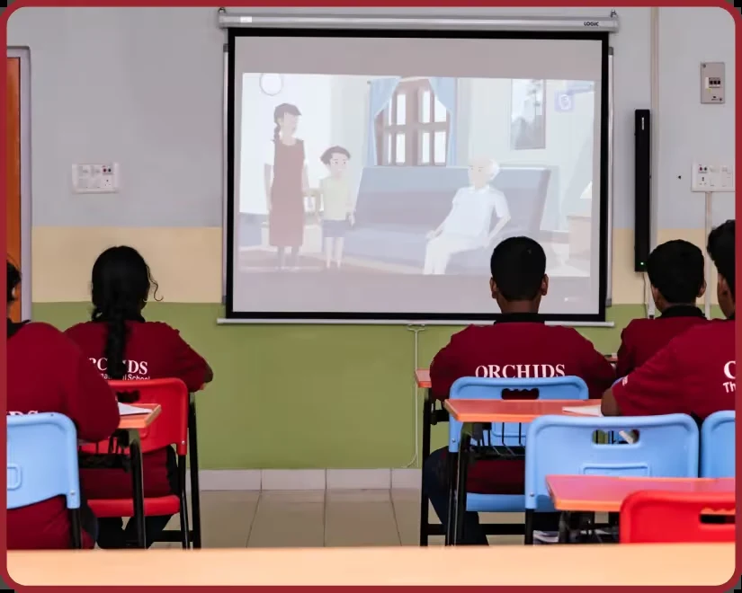 Students at Orchids The International School, CV Raman Nagar